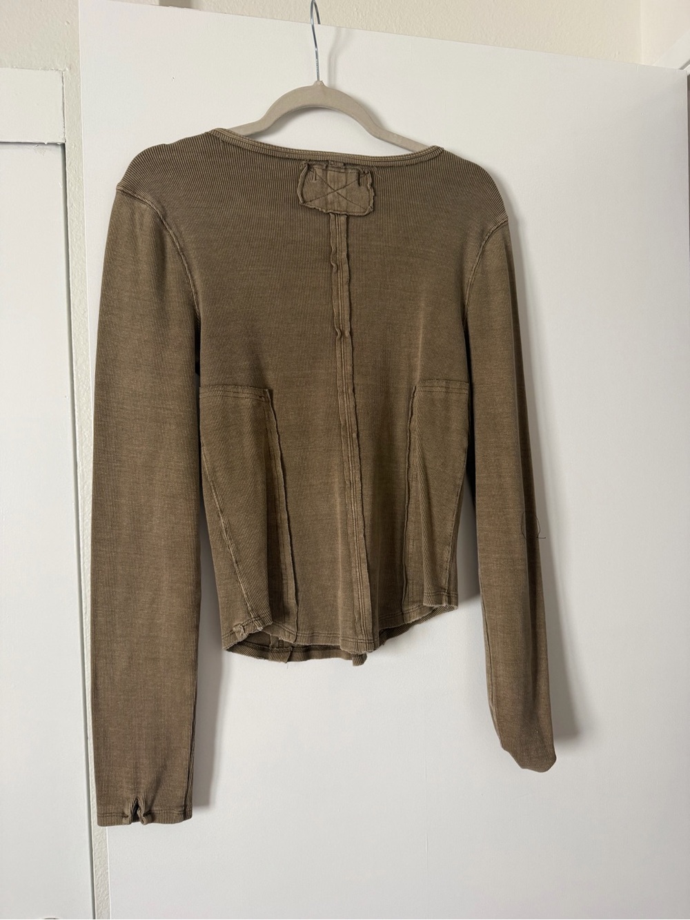 Free People Ribbed Henley - Picture 3 of 4